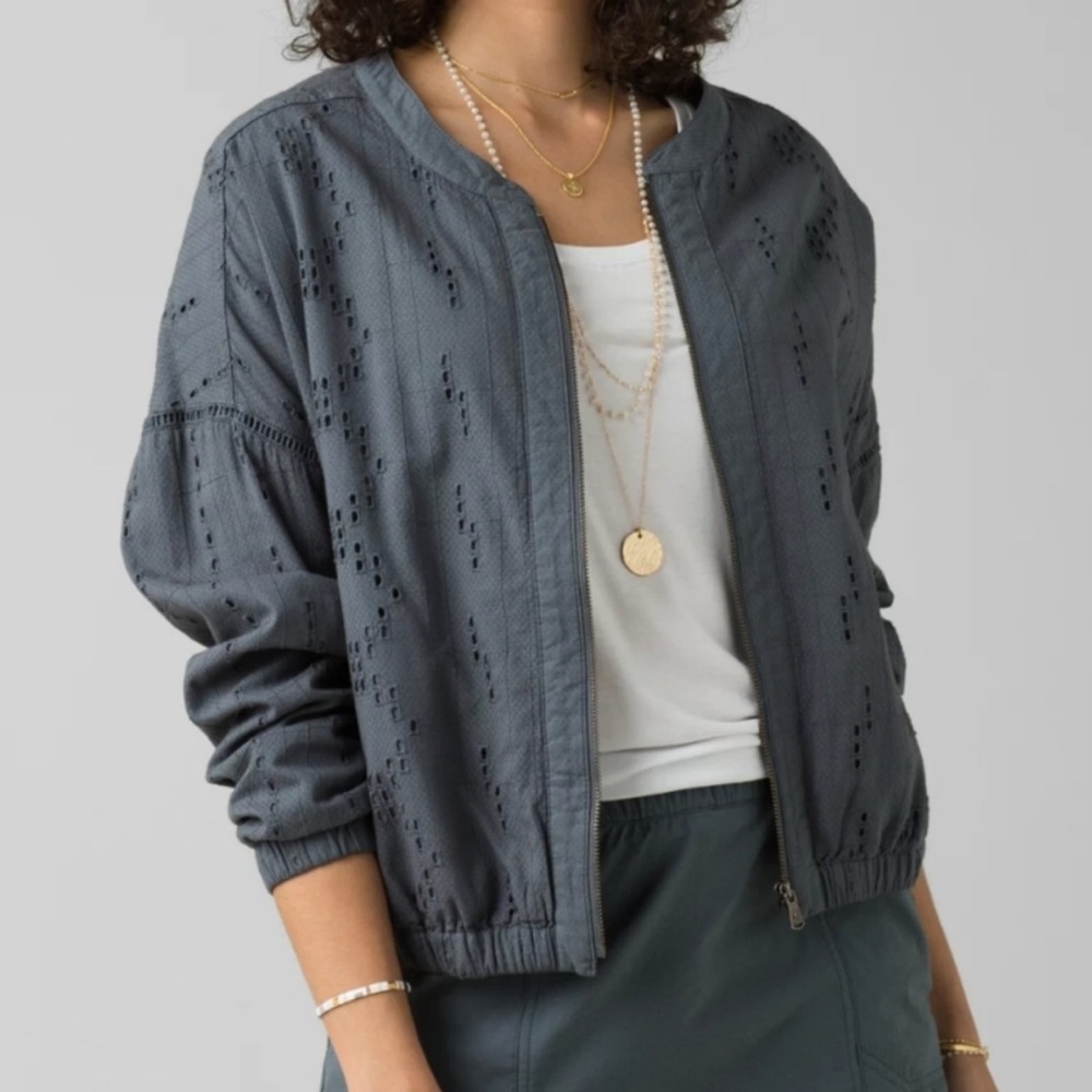 Prana Barlow gray jacket 100% cotton